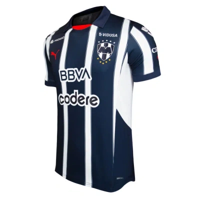 Puma C.f. Monterrey 24/25 Home Authentic Men's Soccer Jersey In New Navy