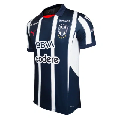 Puma C.f. Monterrey 24/25 Home Replica Men's Soccer Jersey In New Navy