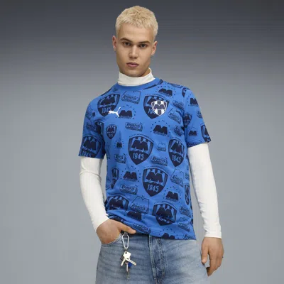 Puma Cf Monterrey Ftblculture All-over Print T-shirt Men In Blue