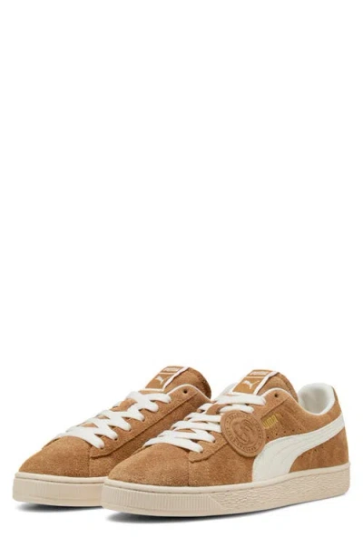 Puma Charles F. Stead Suede Sneaker In White