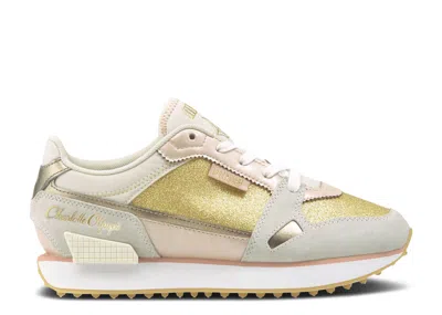 Puma Charlotte Olympia X  Wmns Mile Rider 'gold Glitter' In White
