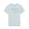 Puma Cheetah Box Logo Women's T-shirt In Frosted Dew