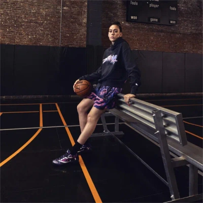 Puma Cherry On Top Women's All-over Print Mesh Basketball Shorts In Black