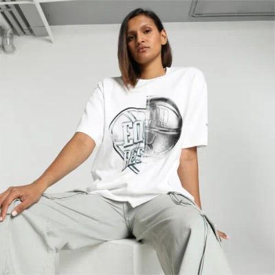 Puma Cherry On Top Women's Cut And Sew Basketball T-shirt In White