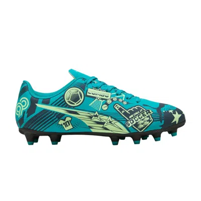 Pre-owned Puma Christian Pulisic X Ultra Legacy Fg/ag Big Kid 'allover Print - Deep Aqua' | Blue | Kid's Size