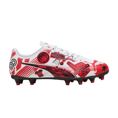 Pre-owned Puma Christian Pulisic X Ultra Legacy Fg/ag Big Kid 'allover Print - White Red Black' | Kid's Size 1