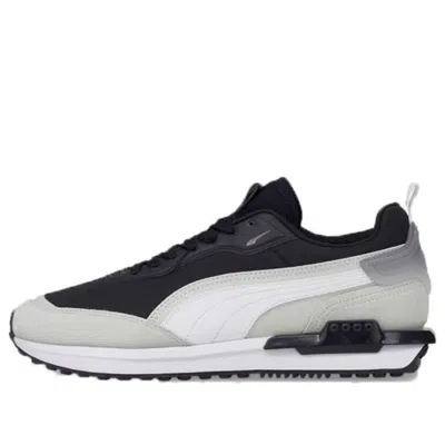 Puma City Rider Gradient Lace Up 'black Grey' In White