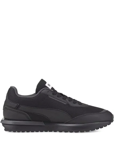 Puma City Rider Molded Trainers In Black