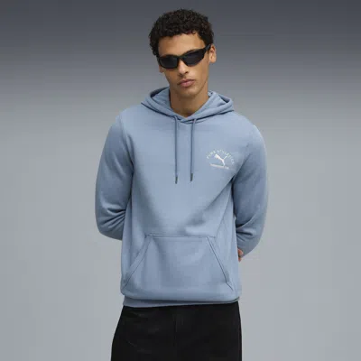 Puma Class Graphic Hoodie Men In Blue