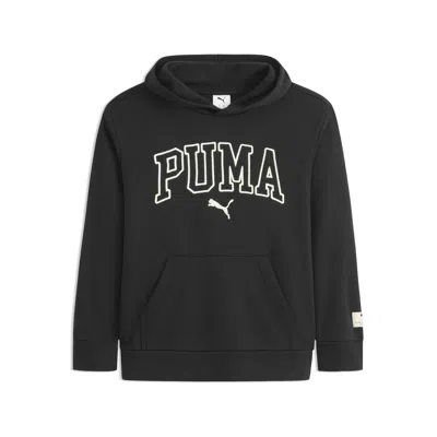Puma Class Pack Big Kids' Fleece Hoodie In Black