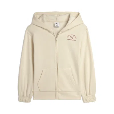 Puma Class Pack Big Kids' Fleece Hoodie In Neutral