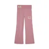Puma Class Pack Big Kids' High Waist Flared Leggings In Pink