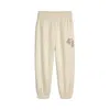 Puma Class Pack Big Kids' High Waist Fleece Joggers Pant In Neutral