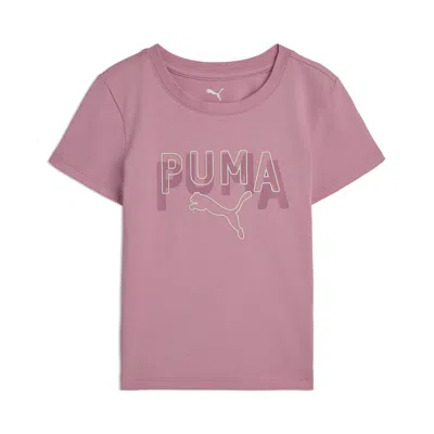 Puma Class Pack Big Kids' Stretch Baby T-shirt In Pink