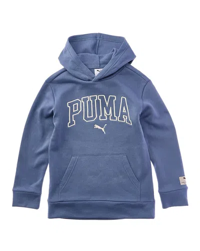 Puma Class Pack Fleece Pullover Hoodie In Blue