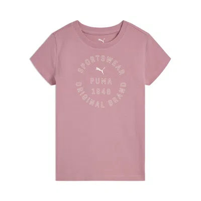 Puma Class Pack Little Kids' Cotton Jersey T-shirt In Pink