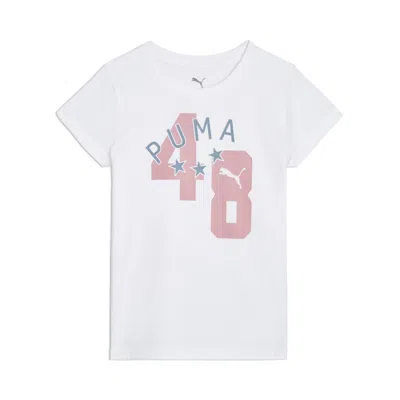 Puma Class Pack Little Kids' Cotton Jersey T-shirt In White