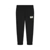 Puma Class Pack Big Kids' Low Rise Fleece Joggers Pant In Black