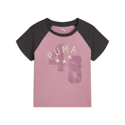 Puma Class Pack Little Kids' Stretch Baby T-shirt In Pink