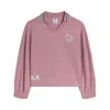Puma Class Pack Little Kids' Waffle Knit Polo Shirt In Pink