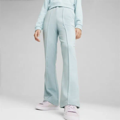 Puma Classic Big Kids' Flared Pants Shoes In Turquoise Surf