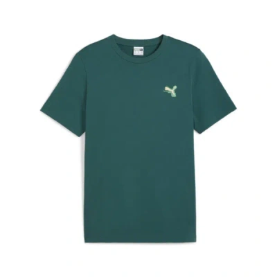 Puma Classics Brand Love T-shirt Men In Cold Green
