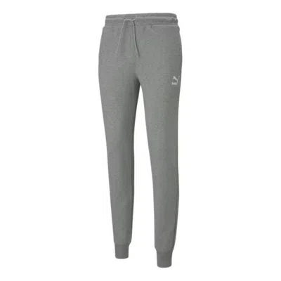Puma Classics Cuffed Sweatpants 'grey' In Gray