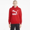 Puma Classics Mens' Logo Hoodie In High Risk Red