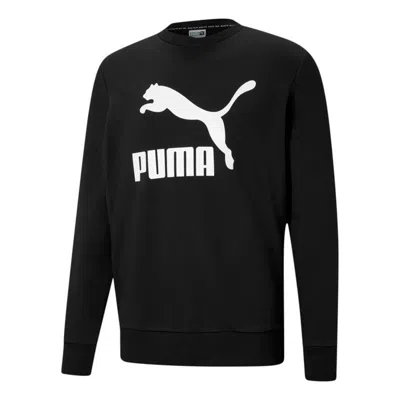 Puma Classics Logo Crew Tr Sweater 'black White'