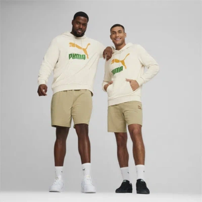 Puma Classics Logo Hoodie Men In Alpine Snow