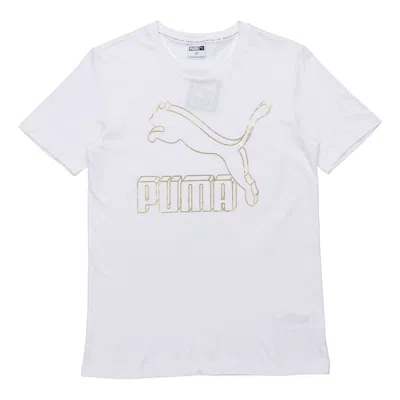 Puma Classics Logo Short Sleeve Tee White