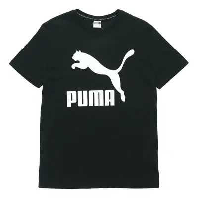 PUMA PUMA CLASSICS LOGO SPORTS SHORT SLEEVE TEE BLACK