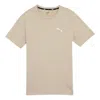 Puma Classics Logo T-shirt 'tan' In Neutral