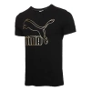 Puma Classics Logo Tee Living Series Short Sleeve Black In Black