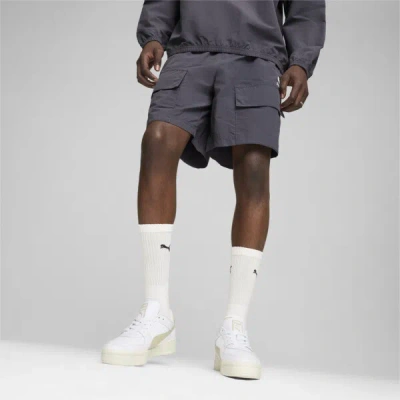 Puma Classics Men's 7" Cargo Shorts In Galactic Gray