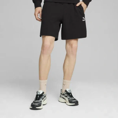 Puma Classics Men's Waffle Shorts In Black