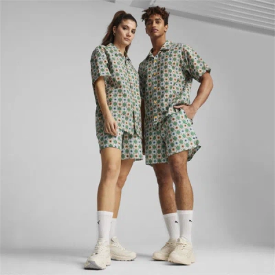 Puma Classics Men's Woven Shorts In Archive Green