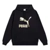 Puma Classics Metallic Regular Fit Hoodie 'black'