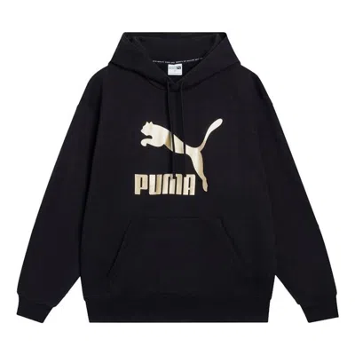 Puma Classics Metallic Regular Fit Hoodie 'black'