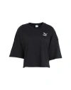 Puma Classics Oversized Tee Woman T-shirt Black Size Xs Cotton In Black