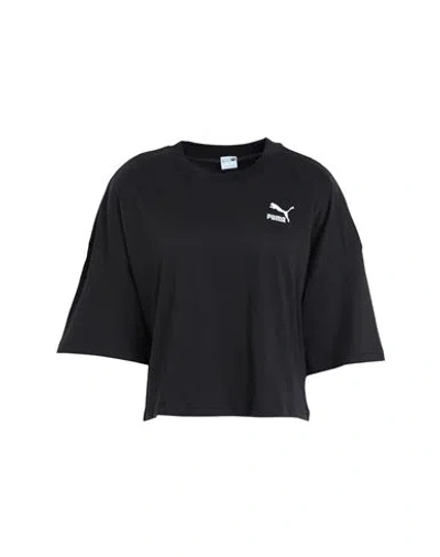 Puma Classics Oversized Tee Woman T-shirt Black Size Xs Cotton