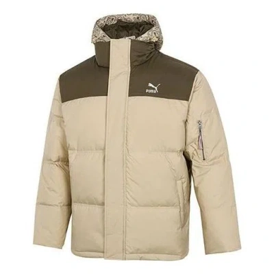 Puma Classics Padded Jacket 'tan' In Neutral