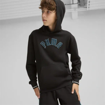Puma Classics Play Loud Big Kids' Hoodie In Black