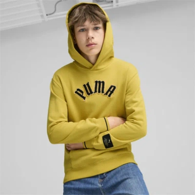 Puma Classics Play Loud Big Kids' Hoodie In Fresh Pear