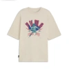 Puma Classics Play Loud Dancing Logo Men's T-shirt In Alpine Snow