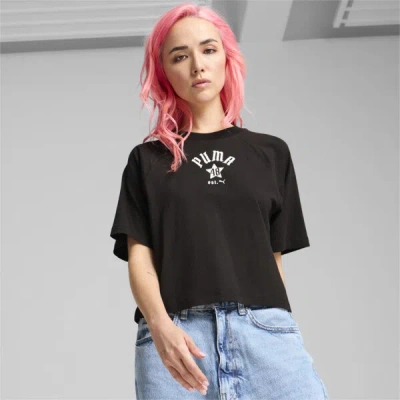 Puma Classics Play Loud Women's Relaxed T-shirt In Black