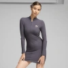 Puma Classics Ribbed Dress Women In Galactic Gray