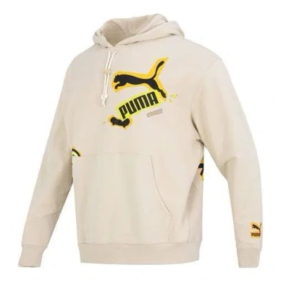 Puma Classics Street Sport Hoodie 'beige' In Pink