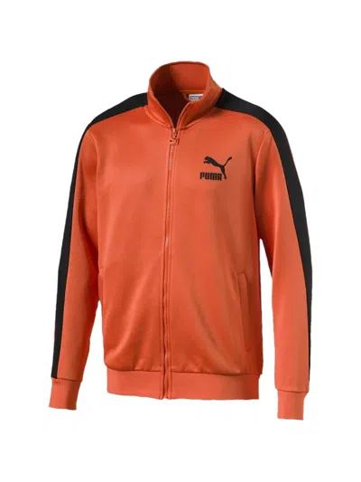 Puma Classics T7 Zip Sweatshirt In Orange