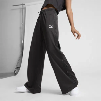 Puma Classics Women's Popper Pants In Black